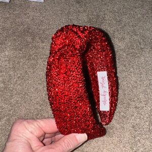 Cheeky Plum Red Glitter Headband